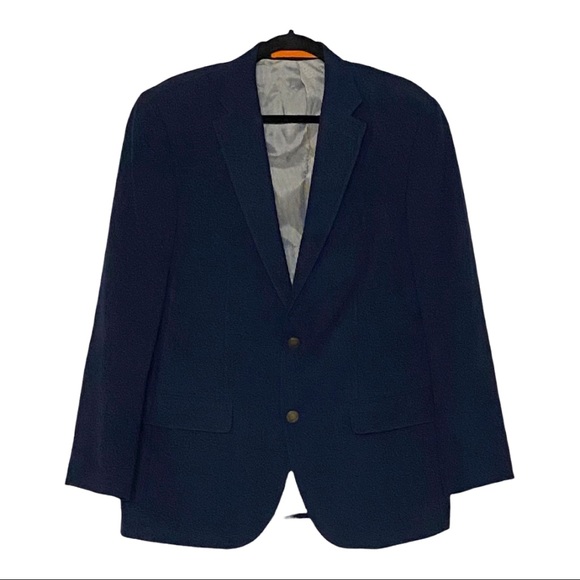 Dockers Men’s Classic Navy 2 Button Blazer SZ40R - Picture 3 of 10